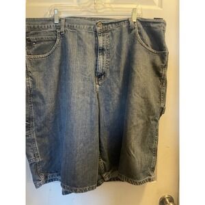 Vintage Tommy Hilfiger Shorts Mens Sz 44 Carpenter 90s y2k Denim Blue